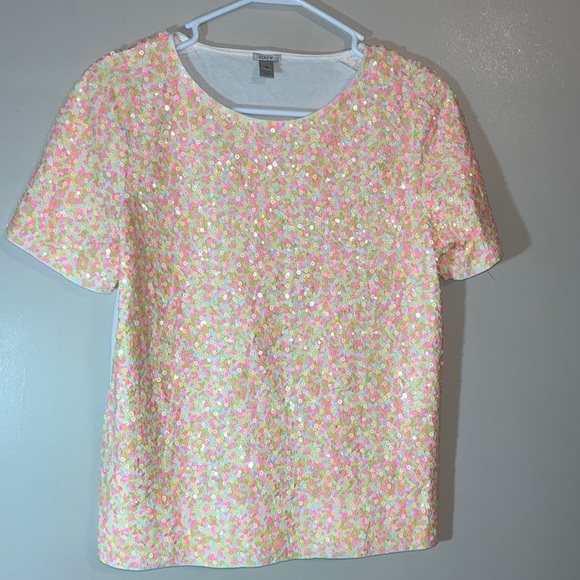 J. Crew Sequin Tee - Picture 2 of 4